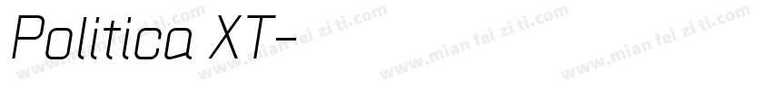 Politica XT字体转换